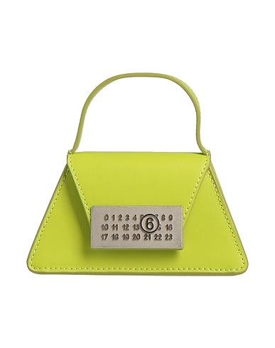 MM6 MAISON MARGIELA Borsa a mano Verde lime 100% Pelle di bovino, Zinco, Alluminio, Rame