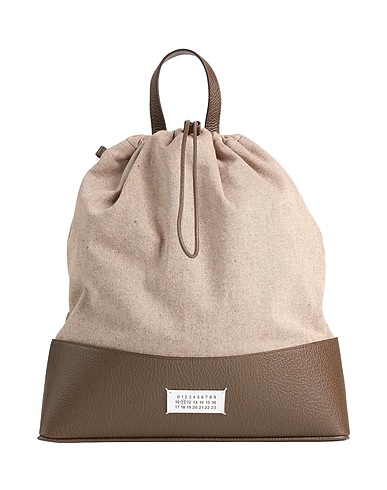 MAISON MARGIELA Τσάντα χειρός Μπεζ 79% Βαμβάκι, 16% Πολυεστέρας, 5% Άλλες ίνες, Δέρμα βοοειδών, Ψευδάργυρος