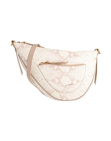COCCINELLE Across-body bag Beige Leather