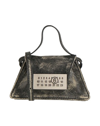 MM6 MAISON MARGIELA Handbag Black 100% Cow leather, Zinc, Aluminium, Copper