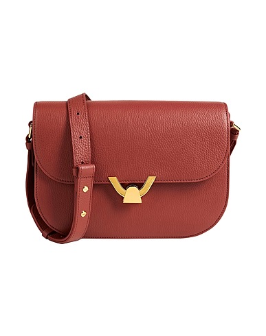 COCCINELLE Across-body bag Brick red Leather