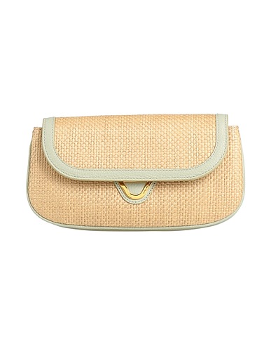 COCCINELLE Handbag Light green Textile fibres, Leather