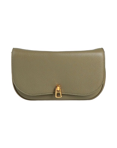 COCCINELLE Handbag Khaki Leather