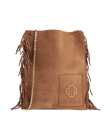 MAJE Bolso con bandolera Caqui 100% Piel de bovino, Latón