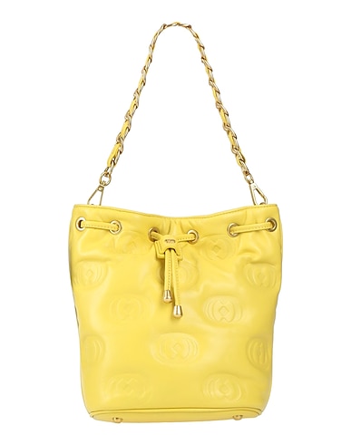 LA CARRIE Handbag Yellow Leather