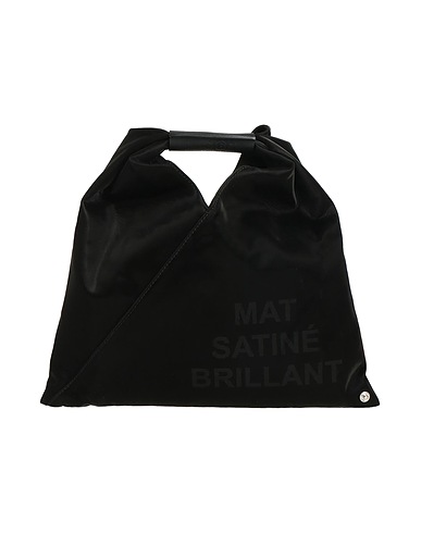 MM6 MAISON MARGIELA Handtasche Schwarz 68% Polyester, 27% Polyurethan, 5% Elastan, Rindsleder, Kupfer