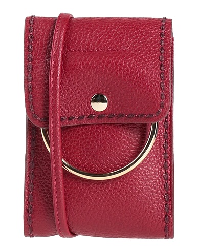 PLINIO VISONA' Cross-body bags Burgundy Leather