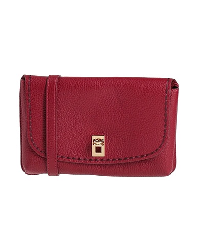 PLINIO VISONA' Cross-body bags Burgundy Leather