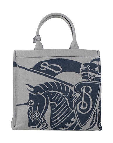 BURBERRY Handbag Blue 94% Cotton, 6% Polyester