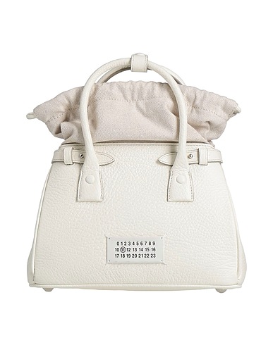 MAISON MARGIELA Borsa a mano Avorio 100% Pelle di bovino, Cotone, Poliestere, Altre Fibre