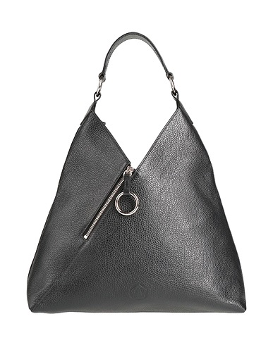 SIMONE RAINER Handtasche Schwarz Leder