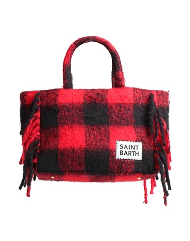 MC2 SAINT BARTH Handbag Red 34% Polyester, 26% Acrylic, 20% Alpaca wool, 20% Virgin Wool