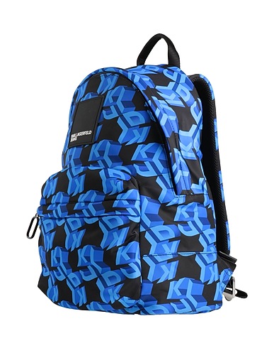 KARL LAGERFELD JEANS Backpacks Blue 95% Recycled polyamide, 3% Recycled polyester, 2% Polyurethane