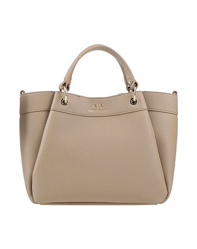 ARMANI EXCHANGE Handbag Taupe 100% Polyurethane, Polyester