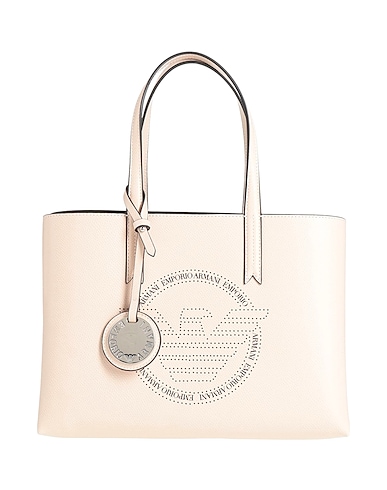 EMPORIO ARMANI Borsa a mano Beige 100% Poliuretano, Poliestere
