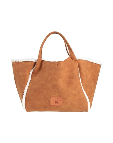 EMPORIO ARMANI Handbag Tan Textile fibres