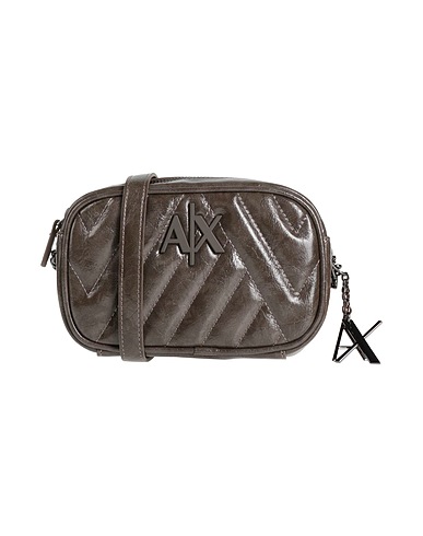 ARMANI EXCHANGE Τσάντα ταχυδρόμου Σκούρο καφέ 100% Πολυεστέρας, Πολυουρεθάνη
