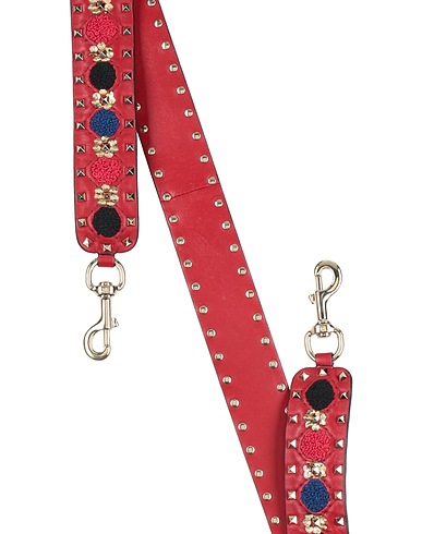 VALENTINO GARAVANI Bag accessories & charms Red Leather