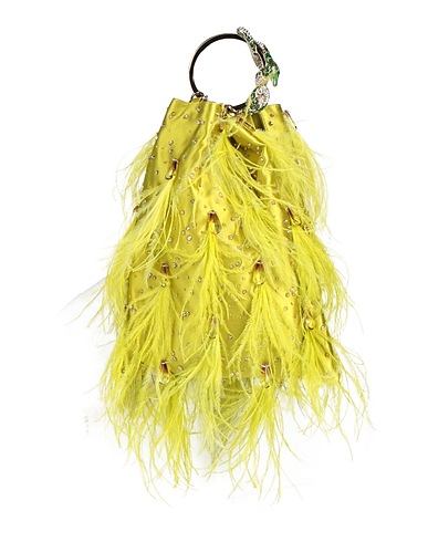VALENTINO GARAVANI Handbag Lime green Textile fibers