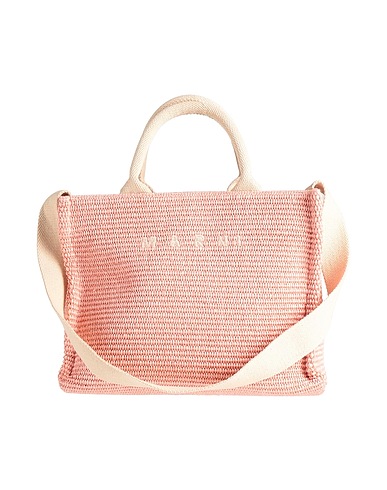 MARNI Handbag Salmon pink 52% Cotton, 48% Polyamide, Polyester, Cow leather, Brass