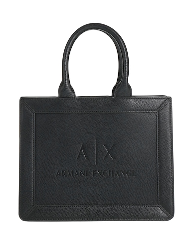 ARMANI EXCHANGE Handbag Black 100% Polyurethane, Polyester