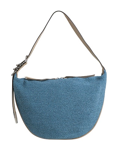 RAG & BONE Shoulder bag Azure 100% Paper Yarn, Leather