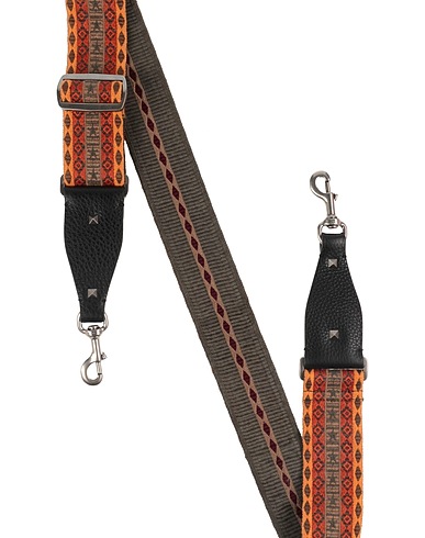 VALENTINO GARAVANI Accessoires für Taschen & Anhänger Orange Gewebefasern, Leder