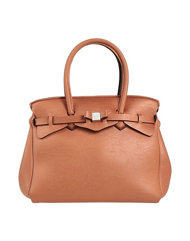 SAVE MY BAG Handbag Brown 80% Polyamide, 20% Elastane