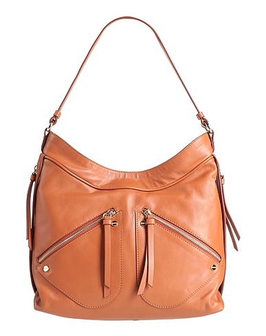 BORBONESE Handbag Tan 100% Leather