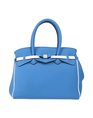 SAVE MY BAG Borsa a mano Blu 80% Poliammide, 20% Elastan