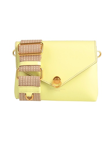 GIANNI CHIARINI Across-body bag Pastel yellow Leather