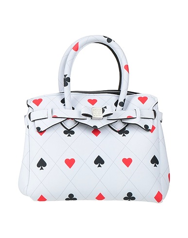 SAVE MY BAG Handbag Off white 50% Polyethylene, 40% Polyester, 10% Elastane