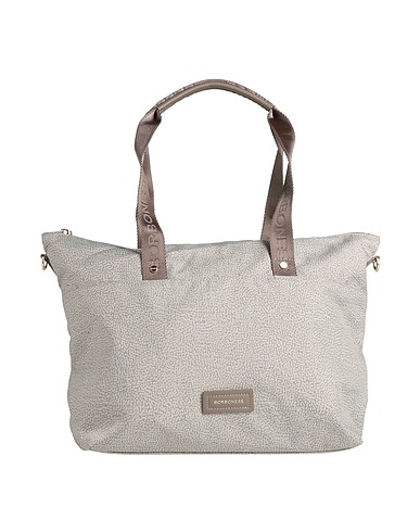 BORBONESE Handbag Khaki 100% Polyester, Polyurethane