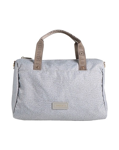 BORBONESE Handbag Light grey 100% Polyester