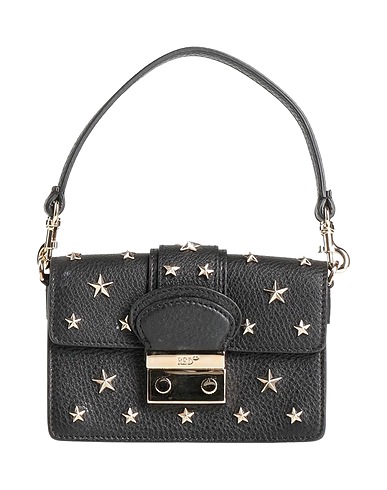 RED(V) Handtasche Schwarz Leder