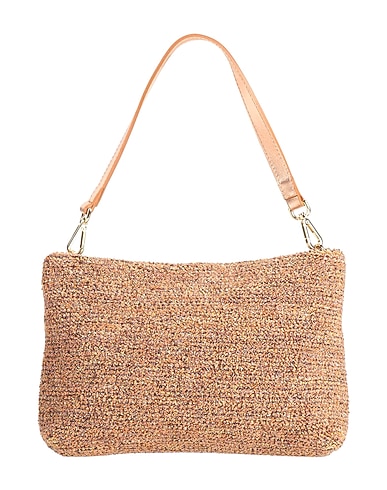 GIANNI CHIARINI Handbag Khaki Textile fibres, Leather