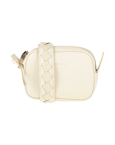BORBONESE Across-body bag Cream 100% Leather