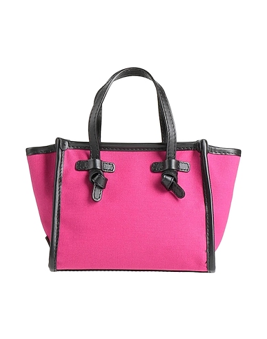 GIANNI CHIARINI Handbag Black Textile fibers, Leather