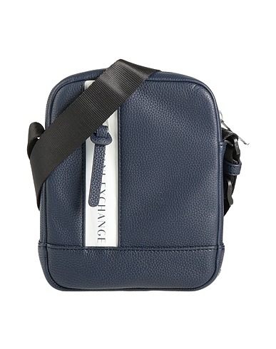ARMANI EXCHANGE Across-body bag Midnight blue 100% Polyester, Polyurethane coated