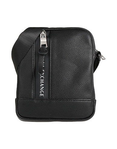 ARMANI EXCHANGE Τσάντα ταχυδρόμου Μαύρο 100% Πολυεστέρας, Με επίστρωση πολυουρεθάνης