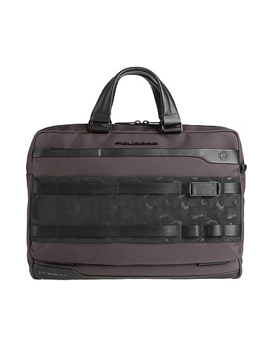 PIQUADRO Handbag Black Cow leather, EVA (Ethylene - Vinyl - Acetate), Nylon, Polyester, Metal