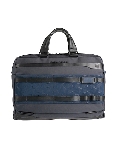 PIQUADRO Handbag Navy Cow leather, EVA (Ethylene - Vinyl - Acetate), Nylon, Polyester, Metal