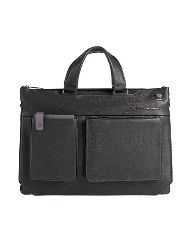 PIQUADRO Handbag Black Leather