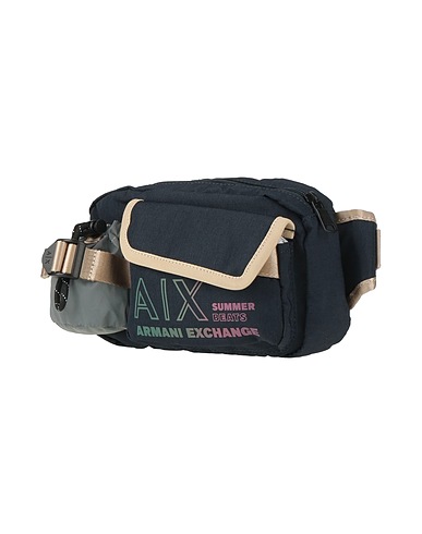 ARMANI EXCHANGE Belt Bags Midnight blue 100% Polyester