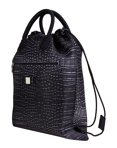 SAVE MY BAG Backpacks Black 50% Polyester, 40% Polyamide, 10% Elastane