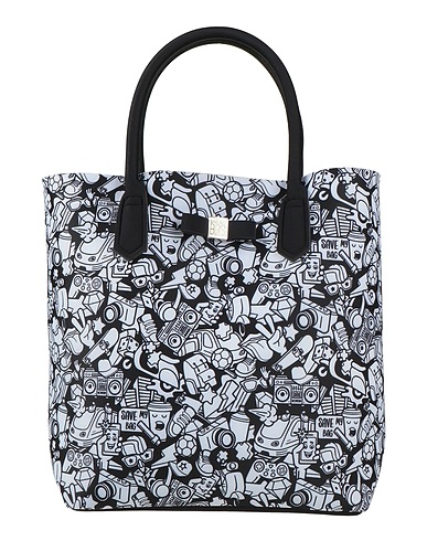 SAVE MY BAG Handbag Black 50% PEEK (Polyether - Ether - Ketone), 40% Polyamide, 10% Elastane