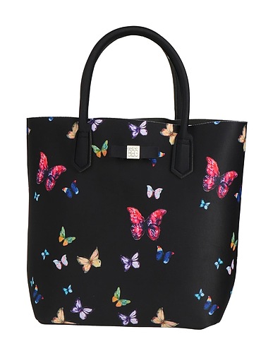 SAVE MY BAG Handbag Black 50% PEEK (Polyether - Ether - Ketone), 40% Polyester, 10% Elastane