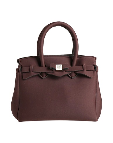SAVE MY BAG Handbag Chocolate brown 80% Polyamide, 20% Elastane