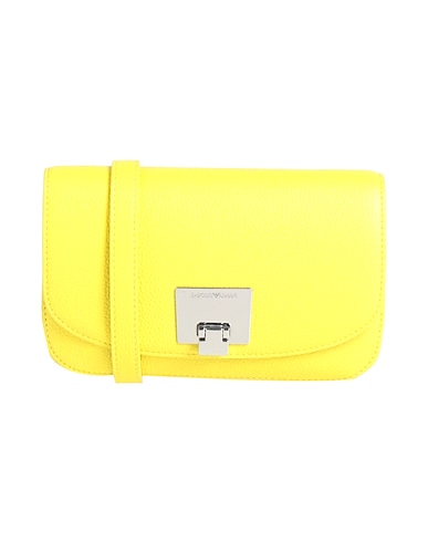 EMPORIO ARMANI Borsa a tracolla Giallo 100% Poliestere, Spalmato poliuretano, PVC - Polivinilcloruro