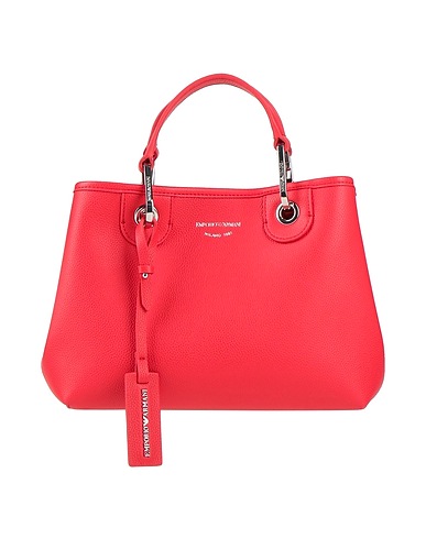 EMPORIO ARMANI Borsa a mano Rosso 100% Poliuretano